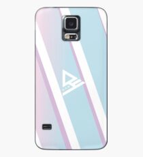 ACE PINK/BLUE STRIPES LOGO 2 Case/Skin for Samsung Galaxy