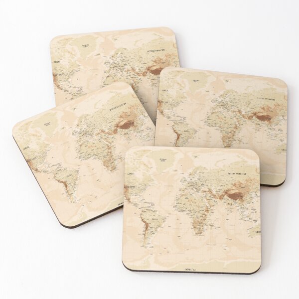 Item preview, Gold Topographic World Map designed and sold by Alo.