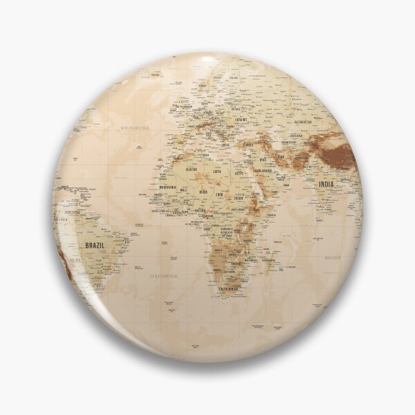 Item preview, Gold Topographic World Map designed and sold by Alo.