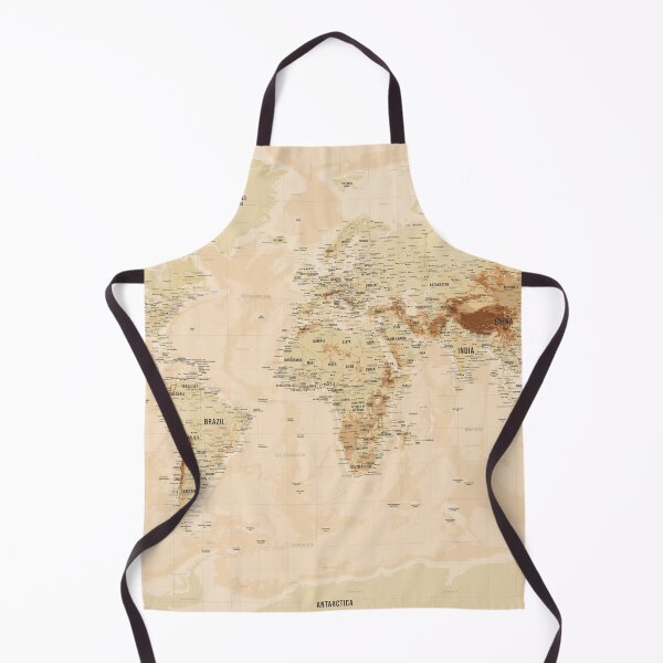 Item preview, Gold Topographic World Map designed and sold by Alo.