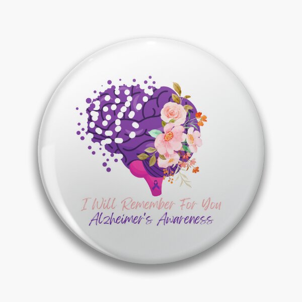 Item preview, Support Alzheimer's Alzheimer Awareness Alzheimer Dad Mom Dementia Alzheimer's Purple Ribbon Alzheimer designed and sold by HAWORD.