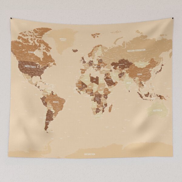 Item preview, Labelled World Map designed and sold by Alo.