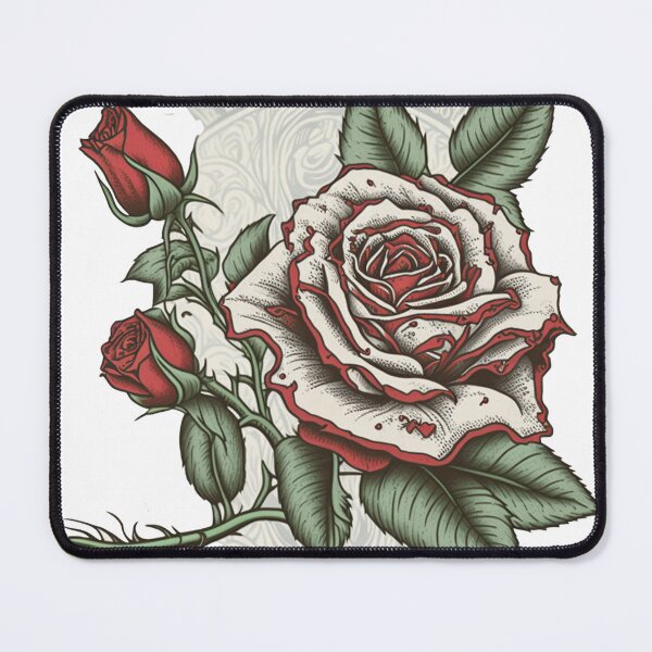 Item preview, Rose Tattoo Half-Circle Edition designed and sold by mstqmini.