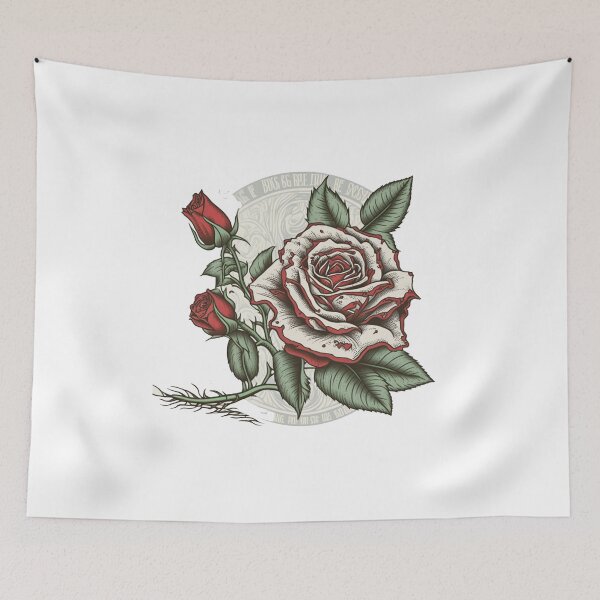 Item preview, Rose Tattoo Half-Circle Edition designed and sold by mstqmini.