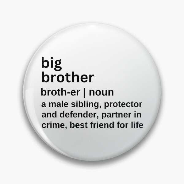Item preview, Big Brother Definition Big Brother Big Bro for Brother Birthday Gift Funny Big Brother Partners in Crime designed and sold by HAWORD.
