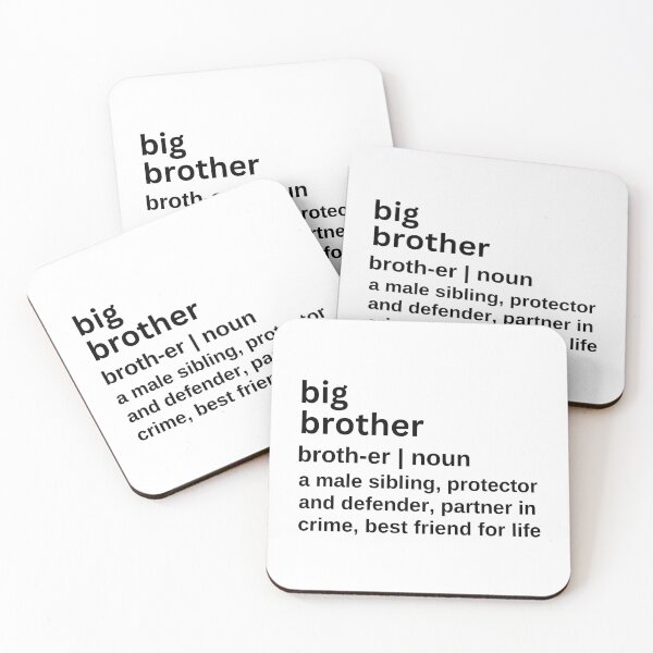 Item preview, Big Brother Definition Big Brother Big Bro for Brother Birthday Gift Funny Big Brother Partners in Crime designed and sold by HAWORD.