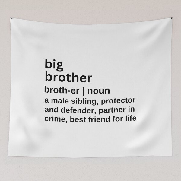 Item preview, Big Brother Definition Big Brother Big Bro for Brother Birthday Gift Funny Big Brother Partners in Crime designed and sold by HAWORD.