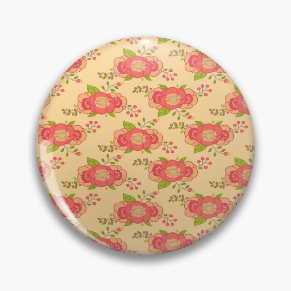 Artikelvorschau, Orange Retro Blumenmuster entworfen und verkauft von Sweet  Zoe Shop.
