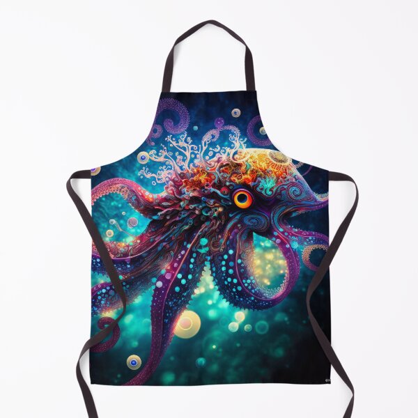 Item preview, Octopus 0015, A mesmerizing blend of mathematics and creativity, depicting an otherworldly octopus designed and sold by randycolby.