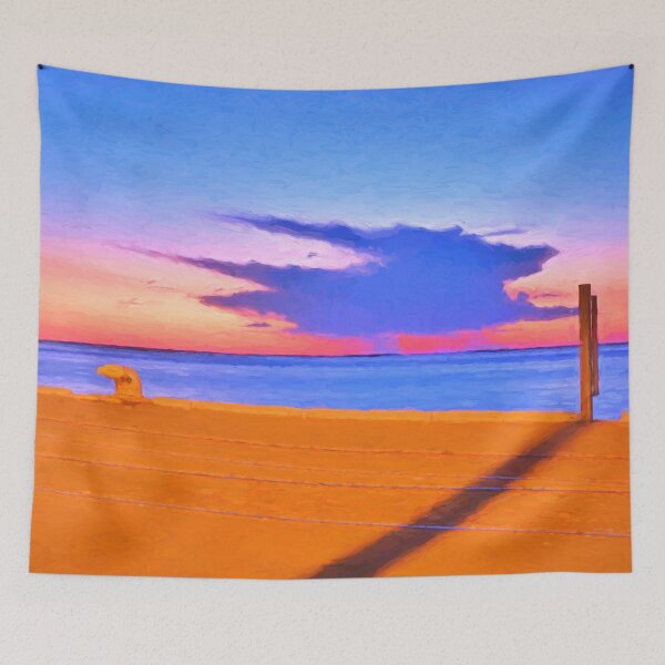 Item preview, A Spring Thunderstorm in the Distance, viewed from the Derby Jetty designed and sold by Colin Dixon.
