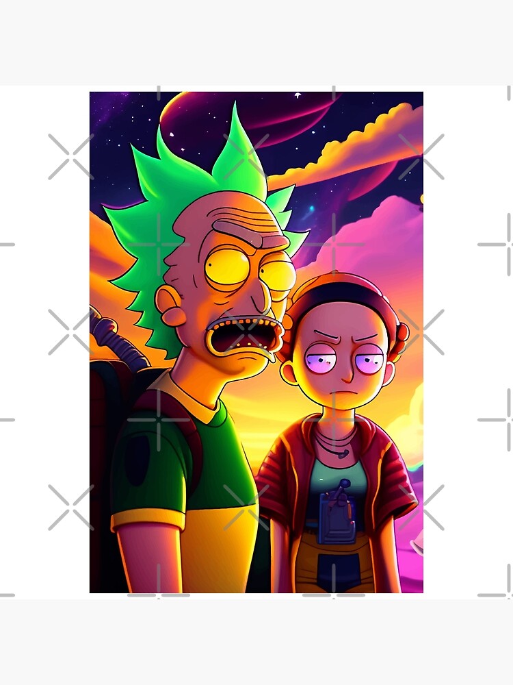 Rick and Morty trippy illustration - digital art : rickandmorty