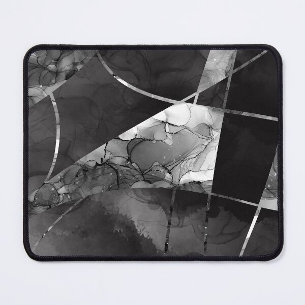 Item preview, Abstract Alcohol Ink Swirl Black designed and sold by GaiaByMila.