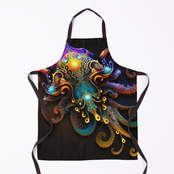 Item preview, Octopus 0018, A captivating representation of a digital octopus, composed of intricate algorithms and striking hues designed and sold by randycolby.