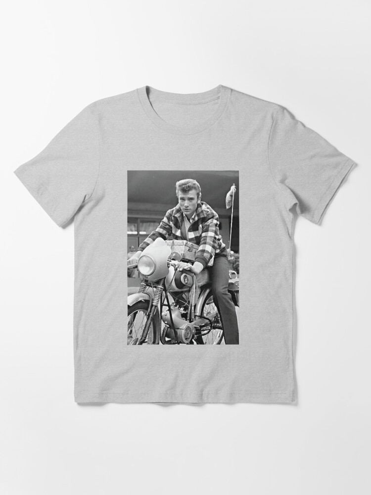 "Johnny Hallyday -motorcycle" T-shirt by opngoo | Redbubble