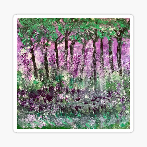 Item preview, Trees in lavender fields  designed and sold by Jacquie Beddows.