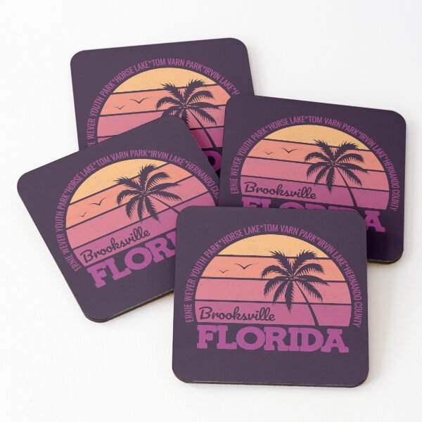 Item preview, Brooksville Florida Sunset Retro Vintage Local Pride Logo  designed and sold by CRHPOD20.