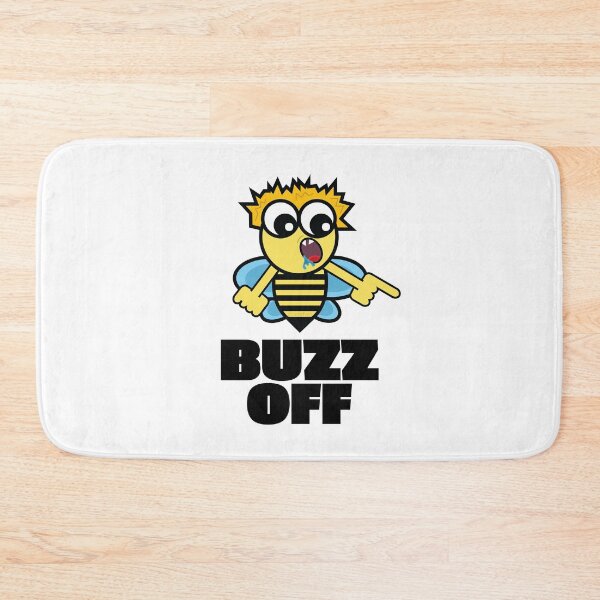 Item preview, Buzz Off Bee Illustration Funny Honey Bee Art Angry Mad Screaming Flying Insect   designed and sold by doseofwin.