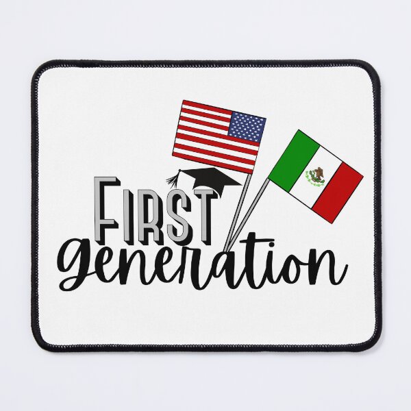 Item preview, First Generation With Mexico Flag and American Flag designed and sold by SMillustrations.