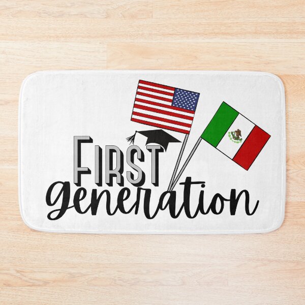 Item preview, First Generation With Mexico Flag and American Flag designed and sold by SMillustrations.