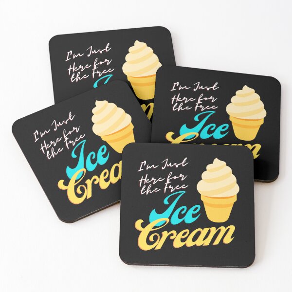 Item preview, I'm Just Here For The Free Ice Cream, Cute Family Cruise Food Tee designed and sold by PrintOfi.