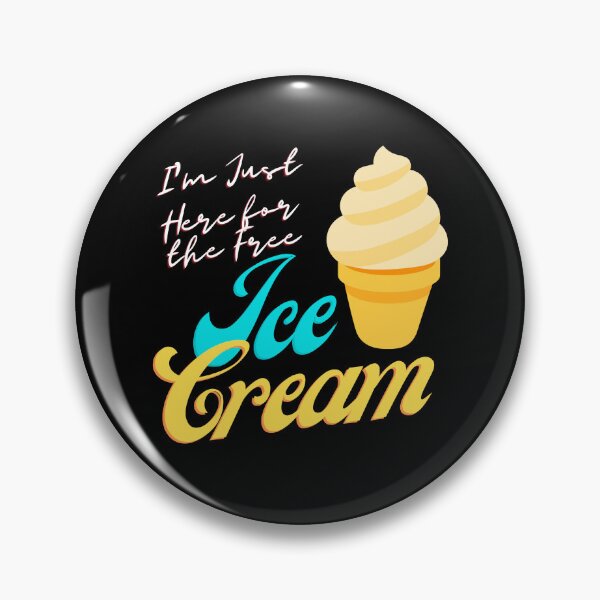 Item preview, I'm Just Here For The Free Ice Cream, Cute Family Cruise Food Tee designed and sold by PrintOfi.