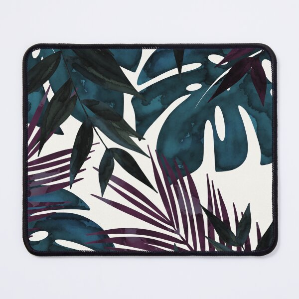 Item preview, Tropical Blue Purple Watercolor Forest designed and sold by GaiaByMila.