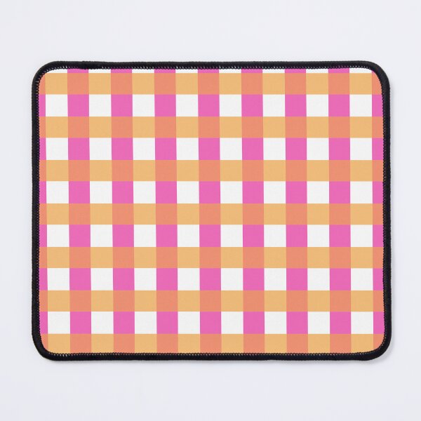Item preview, Pink and orange checkered pattern designed and sold by AC-Jones.