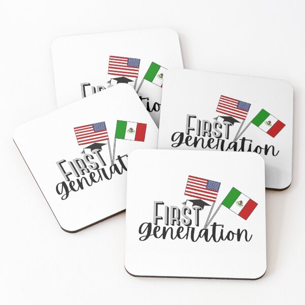 Item preview, First Generation With Mexico Flag and American Flag designed and sold by SMillustrations.