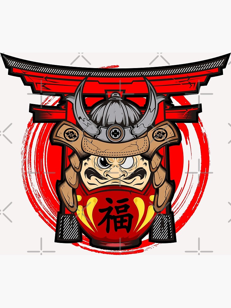 Japanese daruma samurai 6520160 Vector Art at Vecteezy