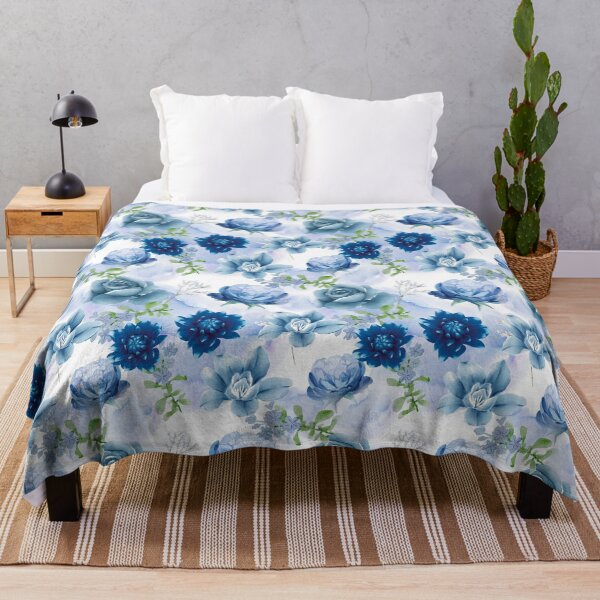 Item preview, Blue Watercolour Flowers designed and sold by RiadMannan.