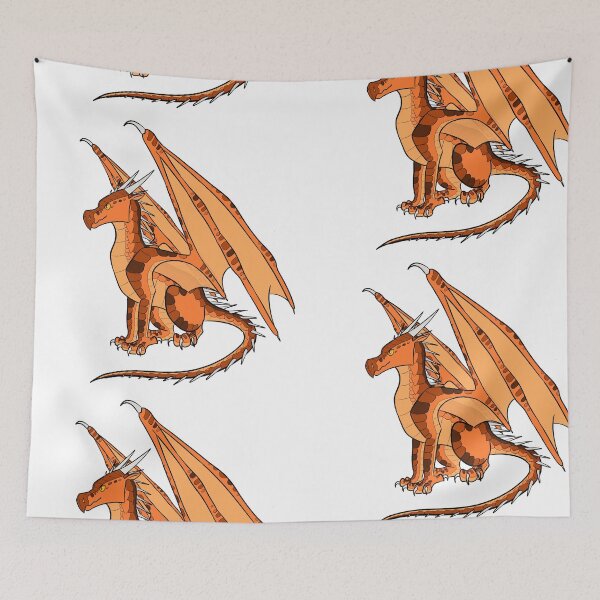 Item preview, Orange dragon sitting designed and sold by CreationsByBear.