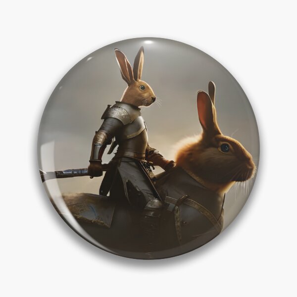 Item preview, Medieval Bunny Warrior and his War Rabbit designed and sold by ebrawne.