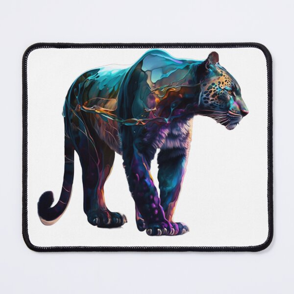 Item preview, colourful Panther -Glassy Look designed and sold by GloriousArtSKD.