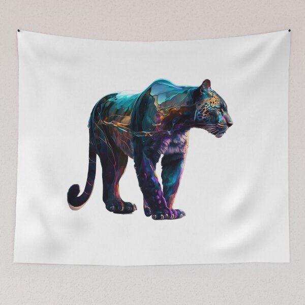 Item preview, colourful Panther -Glassy Look designed and sold by GloriousArtSKD.