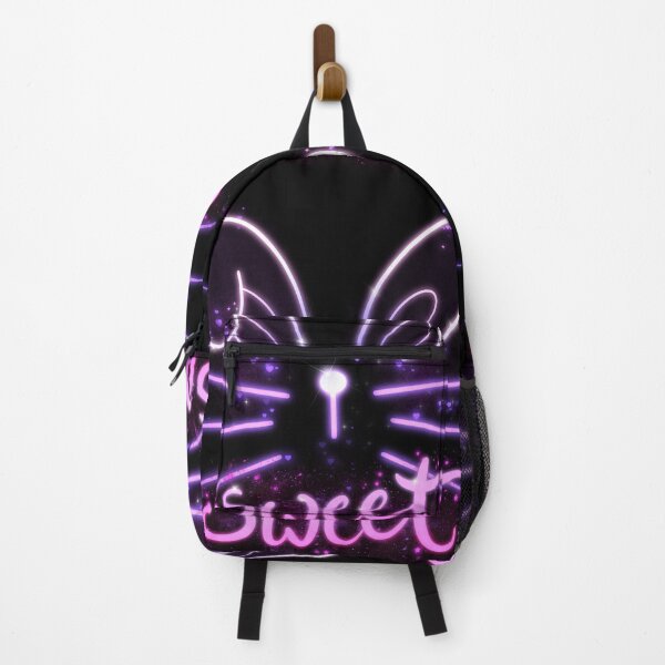 Item preview, sweet bunny, Illustration with neon effect of rabbit silhouette in pink and purple tones. designed and sold by Malogue.