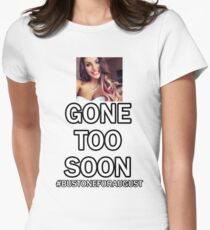 Bust one for August Ames Fitted T-Shirt