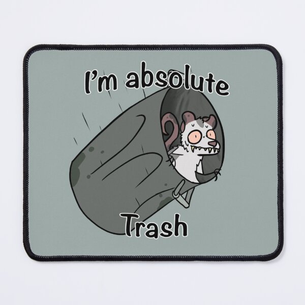 Item preview, I'm Absolute Trash: Opossum in a falling trash can designed and sold by DolmanceWorks.