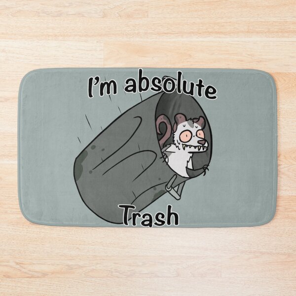 Item preview, I'm Absolute Trash: Opossum in a falling trash can designed and sold by DolmanceWorks.