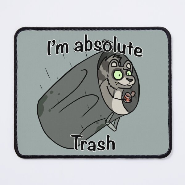 Item preview, I'm Absolute Trash: Racoon in a falling trash can designed and sold by DolmanceWorks.