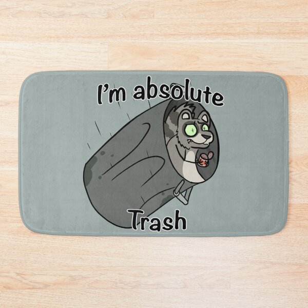 Item preview, I'm Absolute Trash: Racoon in a falling trash can designed and sold by DolmanceWorks.