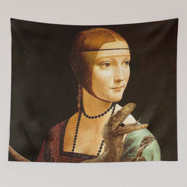Item preview, Lady with a Velociraptor designed and sold by Furry And  Purry.