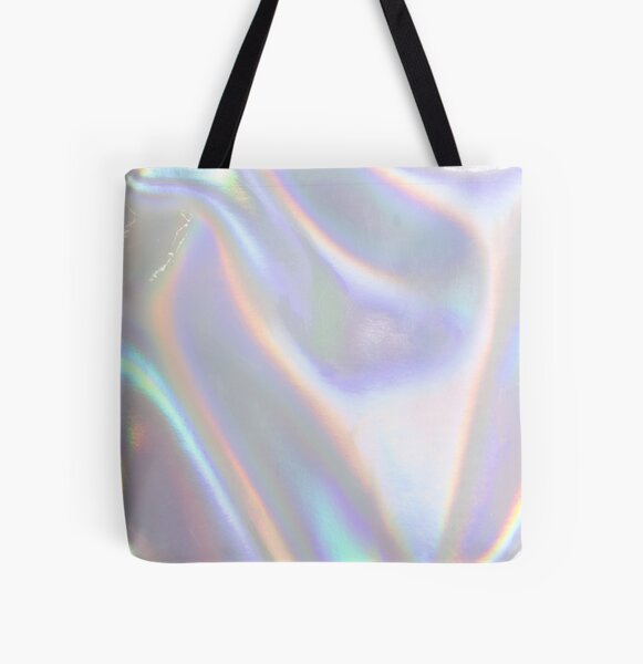 Holographic discount tote bag