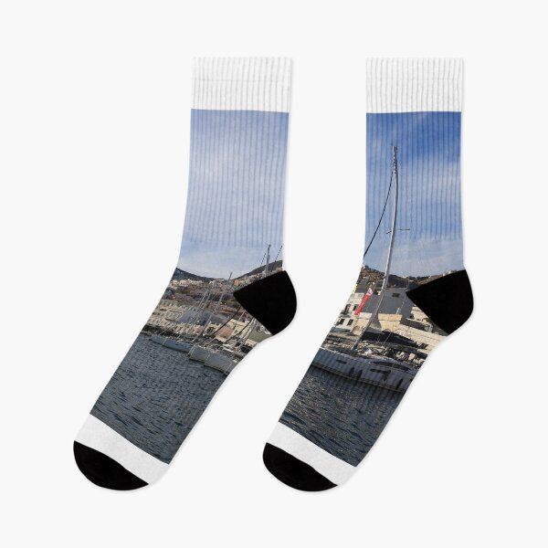 Item preview, Greek island harbour designed and sold by zumi.