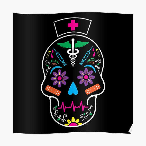 RN nurse sugar skull medical tattoo is DONE  Medical tattoo Medical tattoo  nurse Tattoos