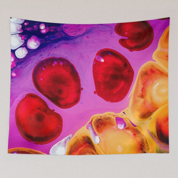 Item preview, Rubies and Pearls 2  - Horizontal - Original Fluid Acrylic Abstract Painting designed and sold by lumino-one.