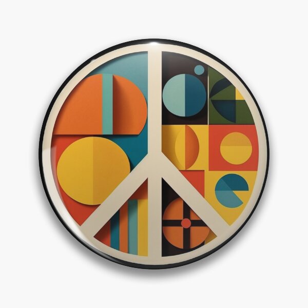 Item preview, Geometric Peace Sign designed and sold by TheJadeCat.