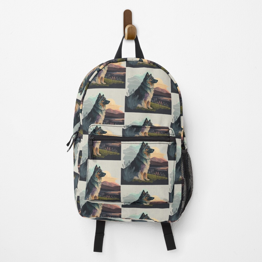 Vista previa del artículo con la obra «Mochila», diseñado y vendido por Raccoonidae.
