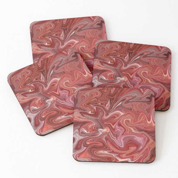 Item preview, Red Silk Marble - Digital Liquid Paint  designed and sold by GenAumonier.