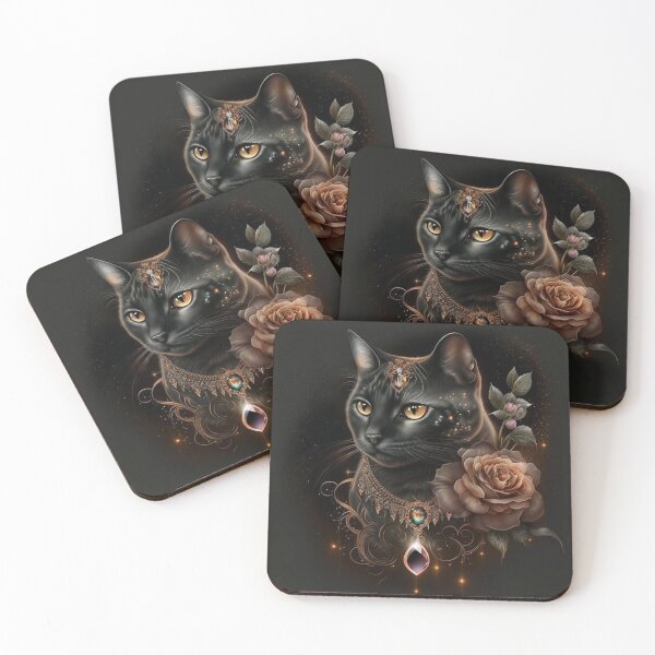 Item preview, Gothic Cat Divine Black beauty designed and sold by Nocturne  Paws.