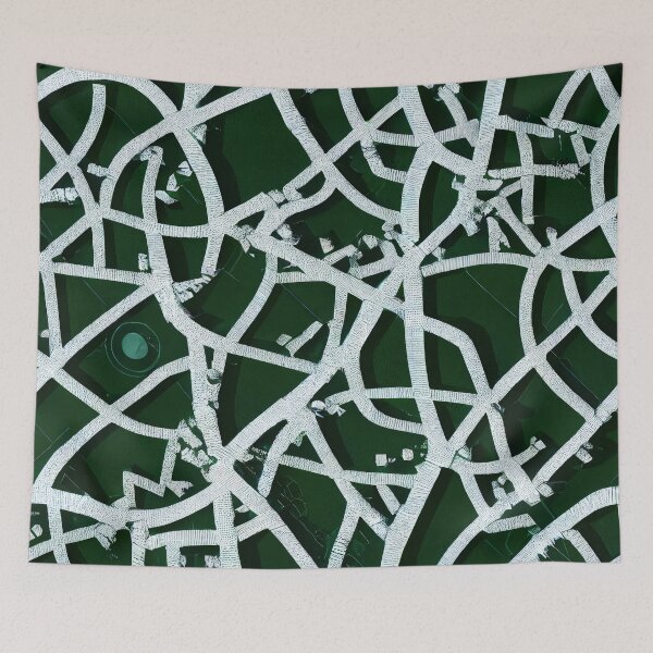 Item preview, Green and White aeriel net 2 designed and sold by DESIGNERCATS.